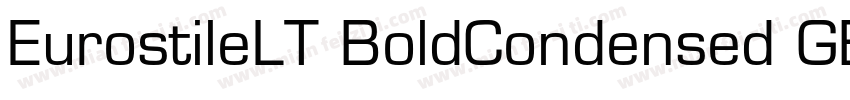 EurostileLT BoldCondensed GBpc EUC 字体转换